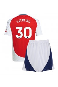 Fotbalové Dres Arsenal Raheem Sterling #30 Dětské Domácí Oblečení 2024-25 Krátký Rukáv (+ trenýrky)